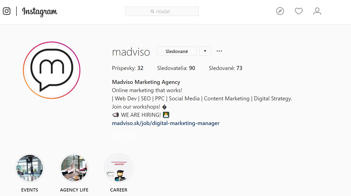 Instagram Madviso